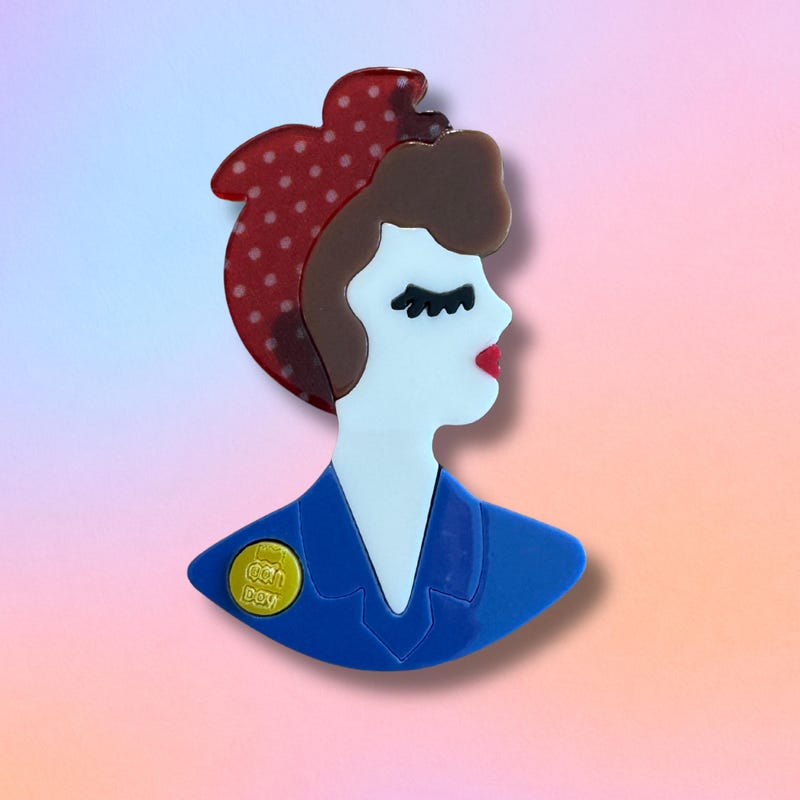 Rosie the Riveter Pin - Etsy