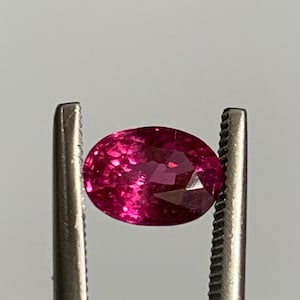 Certified Ruby 0.98 Carat Natural Madagascar  Oval Cut Faceted Loose Gemstone