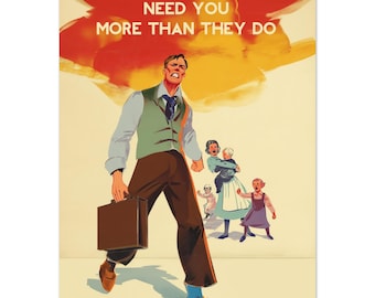 Capitalist Propaganda Poster - Work Life Balance