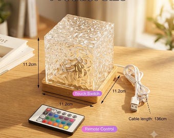 16 Color Water Ripple Projector, Ocean Wave LED Night Light, Aurora Galaxy Lamp