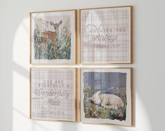 Arte bíblica cristã personalizada para berçário, Josué, Salmos, versículos bíblicos para berçário, berçário de fé, arte cristã para berçário de meninas, berçário neutro