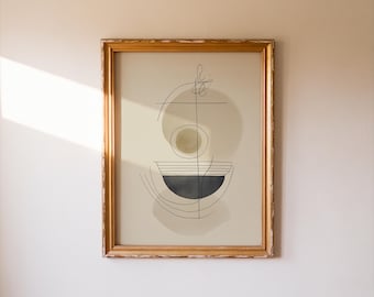 Arte de parede cristã imprimível da Arca de Noé, impressão minimalista e abstrata da história bíblica, decoração moderna e neutra com versículos bíblicos, presente artístico de fé para quarto de bebê