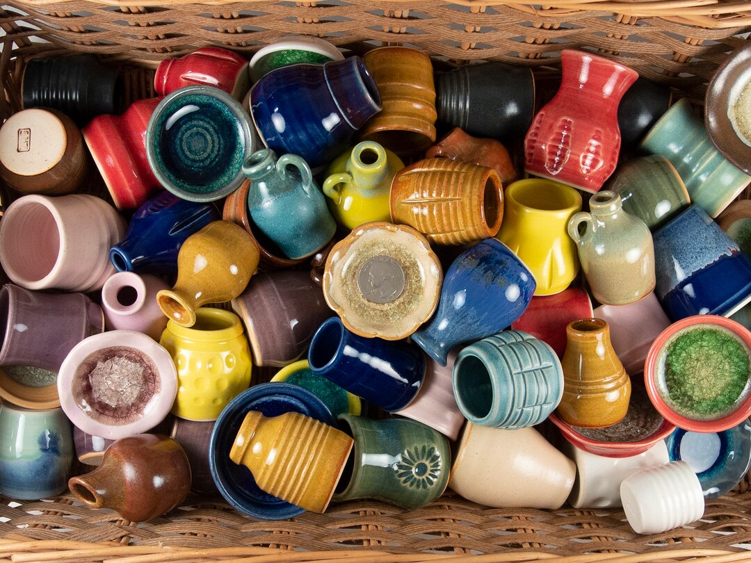 Miniature Handmade Pottery WHOLESALE Lots Tiny Small Pots Bowls Wedding