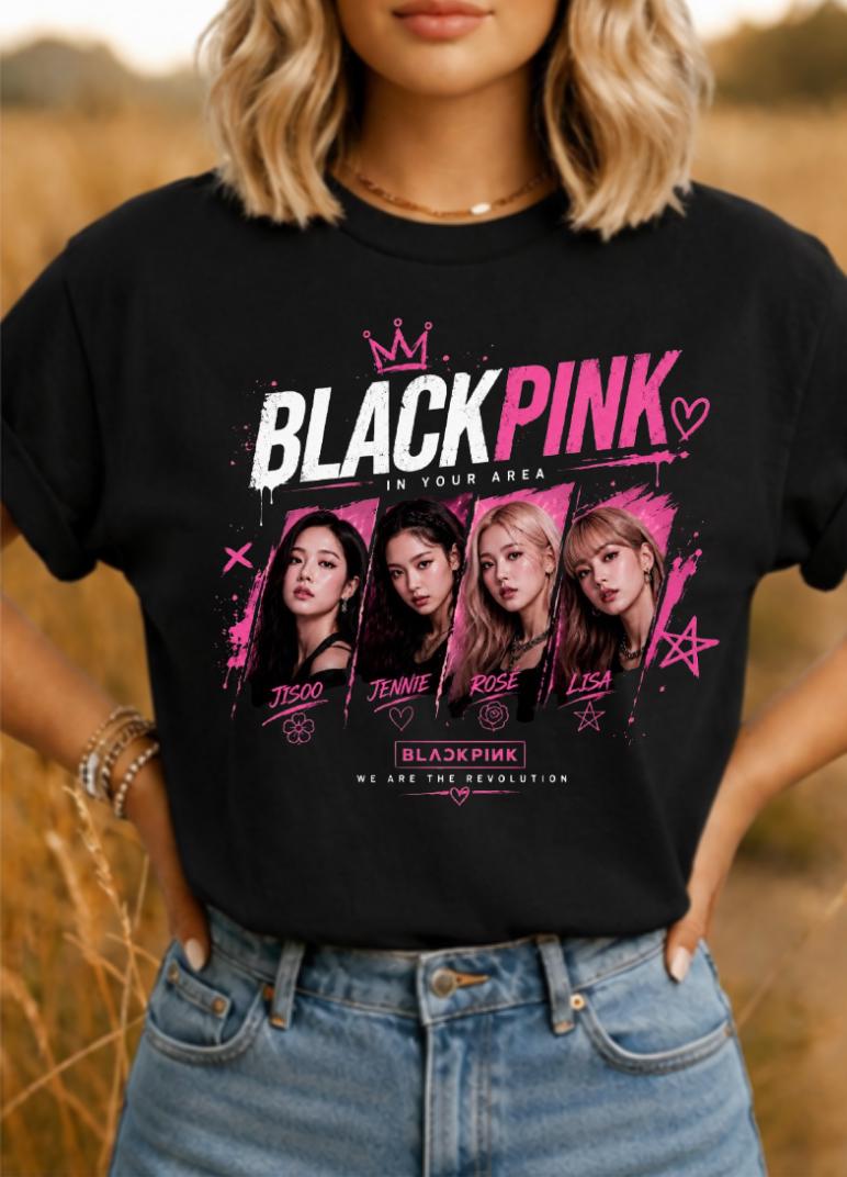 Black Pink Kpop Shirt - Etsy