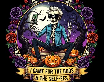 Funny Skeleton Clipart: Halloween PNG Bundle (Digital Download)