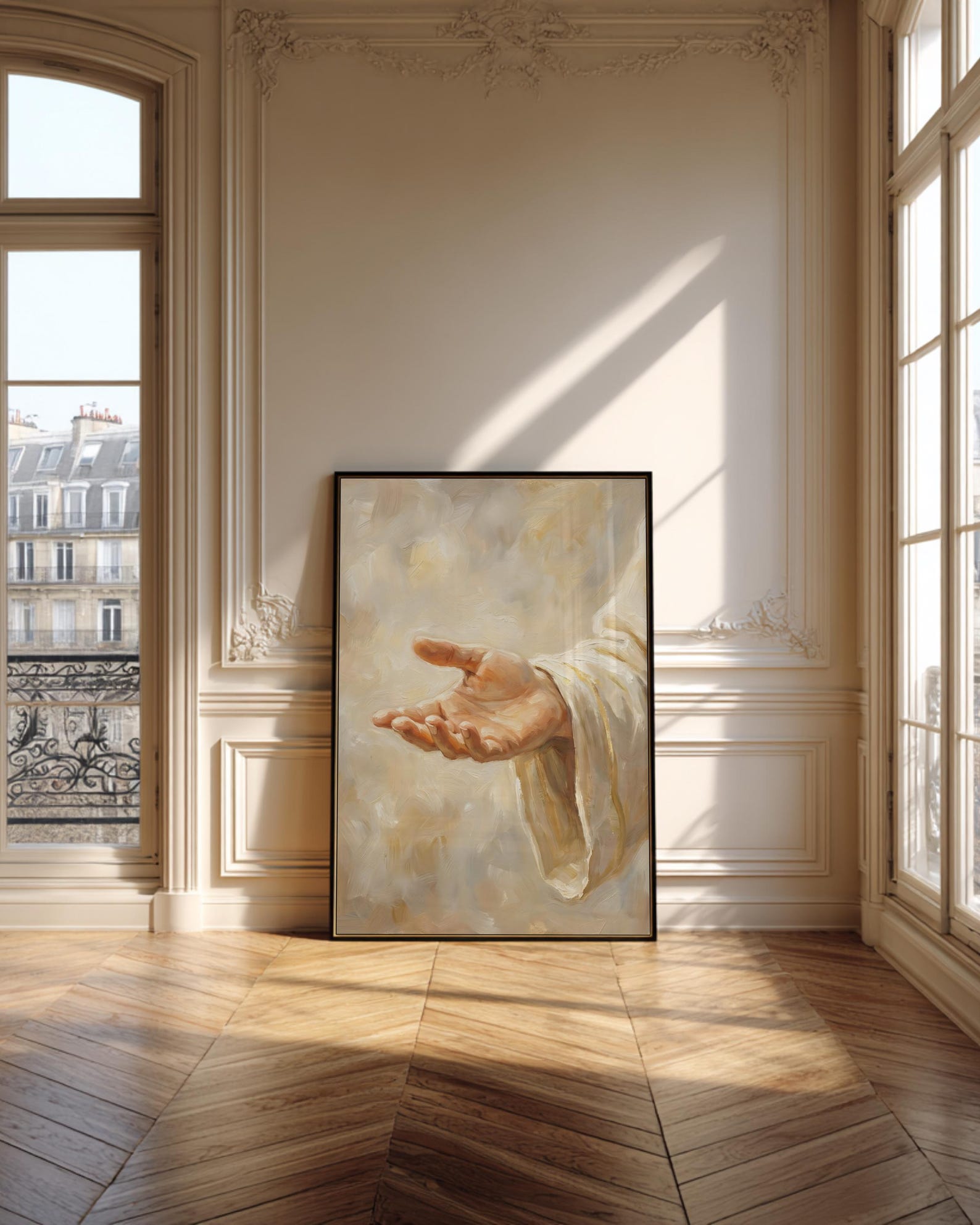 Jesus Hand Art Hand of God Christian Art Scripture Wall Art Faith Print ...