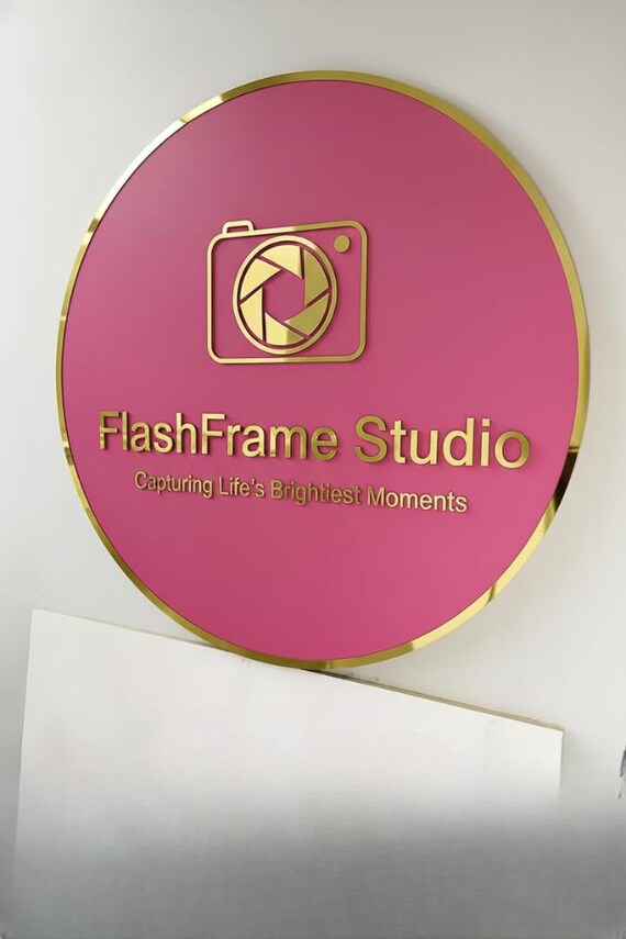 3d Logo Sign, Acrylic Logo Sign, Business Logo Sign, in Session Sign, Custom Led Sign, Acrylic Wall Art, Personalized Gift