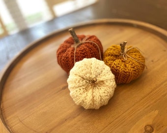 Crochet Pumpkins, Crochet Fall Decor, Pumpkins