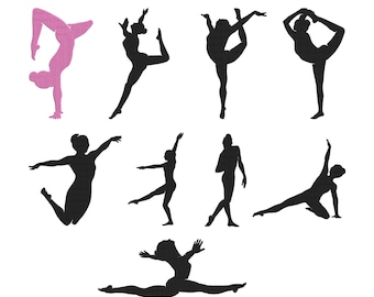 Dance Ballet Poses Embroidery Design, Dancing Ballet Classical Dance Machine Embroidery File, 9 Design, 9 Size, Instant Download