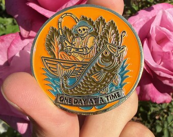 11 Year Sobriety Chip - Premium Bronze AA Medallion With Serenity Prayer (34x2mm) - View #7
