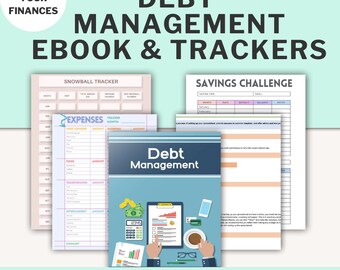 Debt Management Planner Credit Card Payoff Calculator Budget Tracker Expense Organizer Savings Challenge Financial Education Money Guide