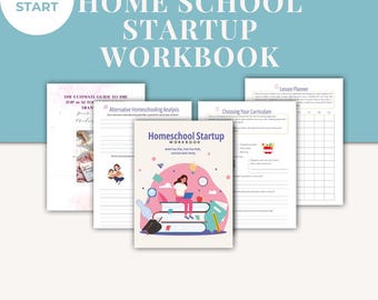 Homeschool Startup Workbook Printable Planner for Parents Curriculum Organizer Lesson Tracker Education Planner Family Learning Guide System