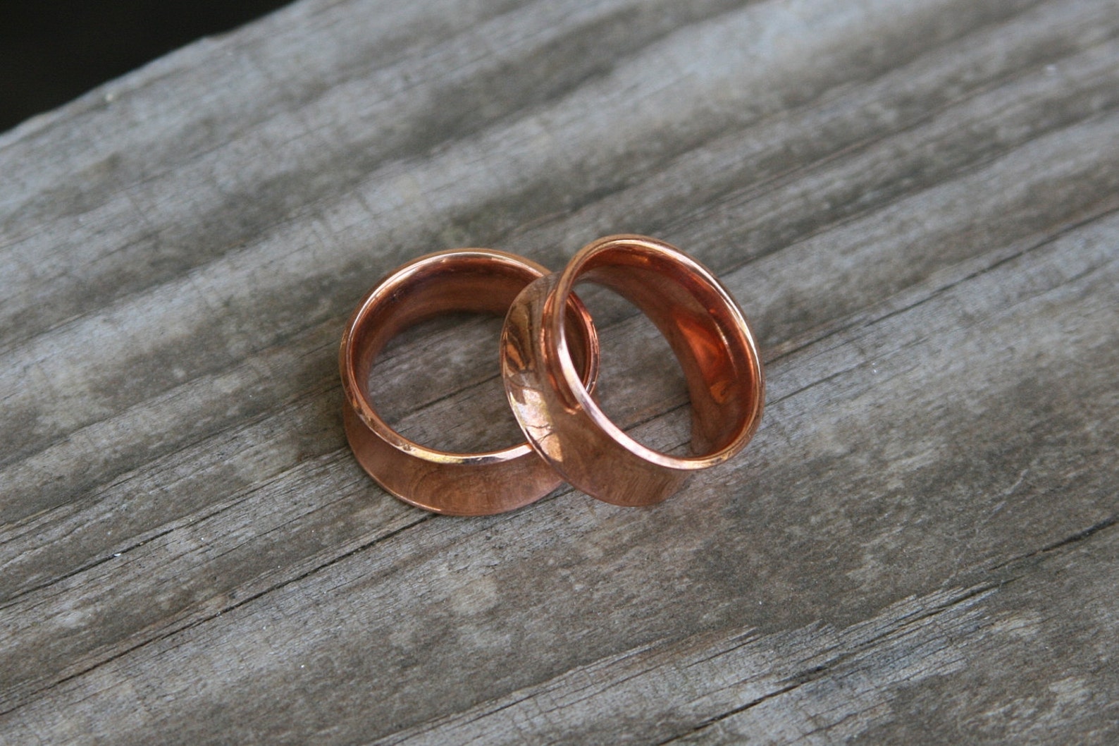 Double Flared Copper Ear Tunnels/gauges 6mm 9mm 12mm 16mm Etsy