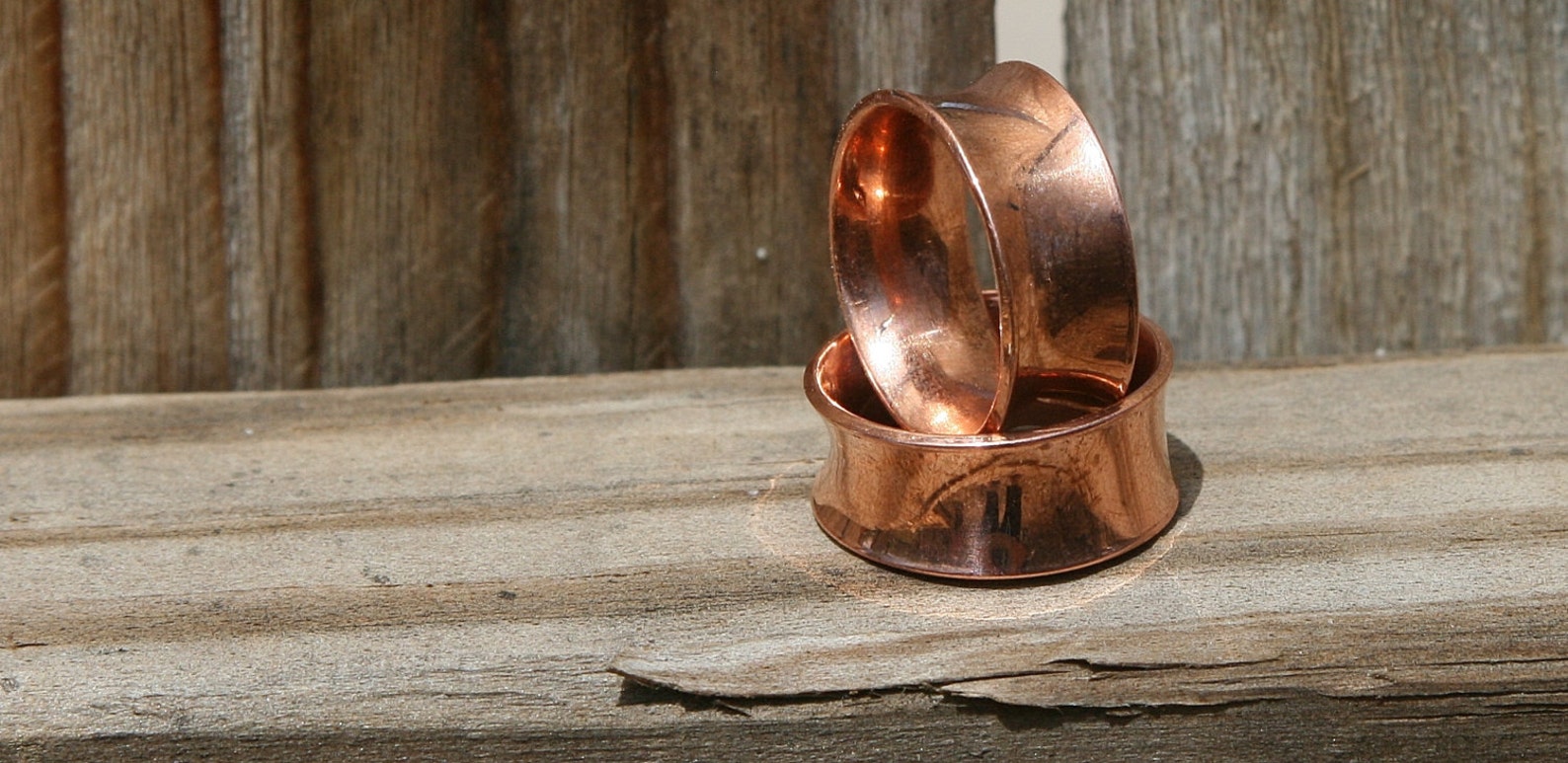 Double Flared Copper Ear Tunnels/gauges 6mm 9mm 12mm 16mm Etsy