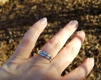 Handmade Sterling Silver Chi Rho Ring