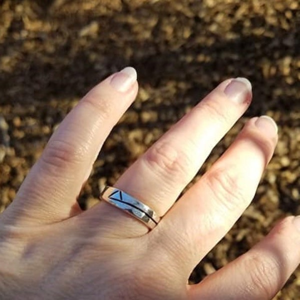 Handmade Sterling Silver Chi Rho Ring