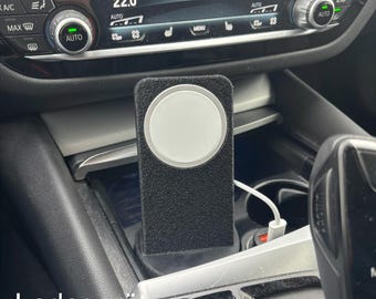 Cup holder for MagSafe with cable storage