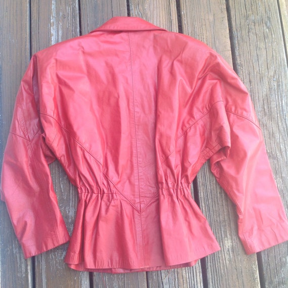 Vintage Northside Fashions Jacket | Red Leather F… - image 5