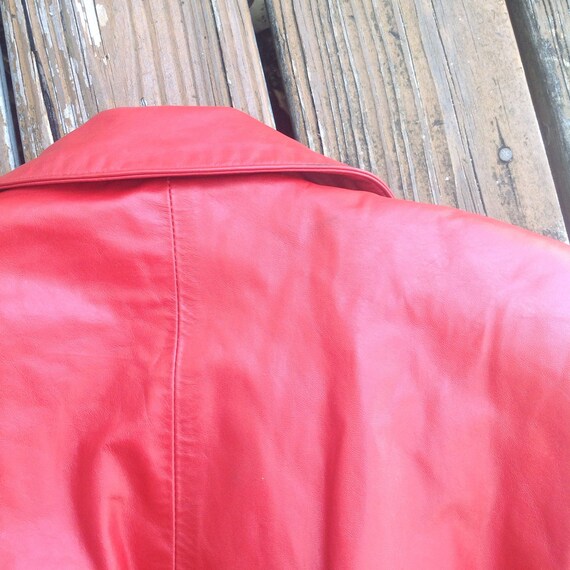 Vintage Northside Fashions Jacket | Red Leather F… - image 6