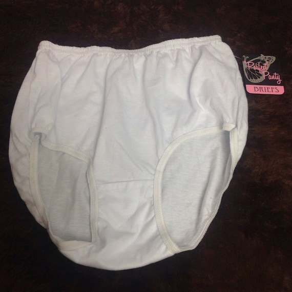 Vintage White Cotton Granny Panties 8 Underwear Sissy Brief Undies Perfect  Panty Vtg Underwear Lingerie 