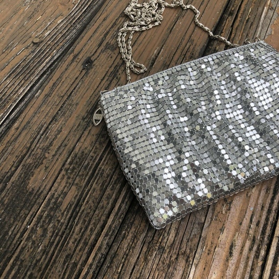Vintage Y & S Silver Mesh Purse Handbag Bag Pleat… - image 8
