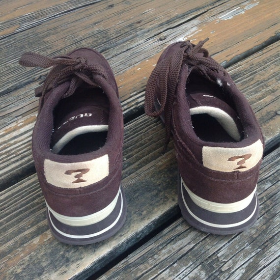 Vintage Guess Sport Brown Suede Sneakers Sz 8.5 E… - image 7