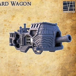 Dwarf Bombard Wagon DND, Wargames Tabletop Terrain
