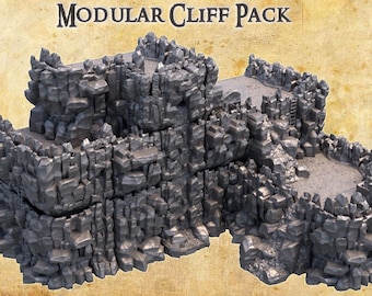 Modular Cliff Pack Tabletop Terrain 28mm