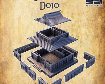 Samurai Dojo Tabletop Terrain 28mm