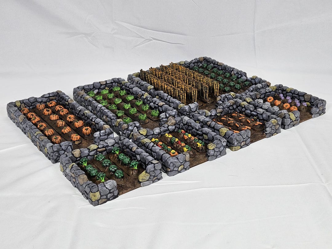 Tabletop Farming Modular Medieval Farm Plot Tabletop Terrain - Etsy