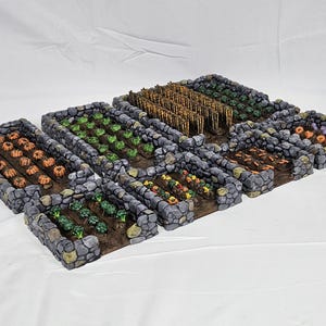 Modular Medieval farm Plot Tabletop Terrain
