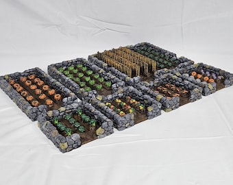 Modular Medieval farm Plot Tabletop Terrain
