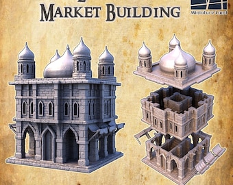 Modular Eastern Market Building Tabletop Terrain