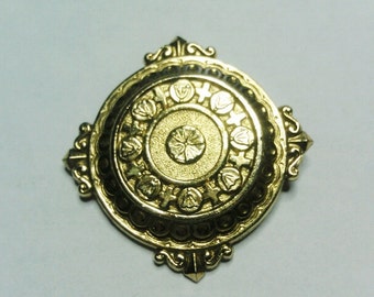 Vintage Gold Tone Victorian Style Pin / Brooch