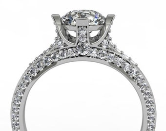 Royal Cover - 14k gold Diamond Engagement ring