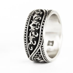 Tree of Life, matching wedding band,  Sterling Silver Ring