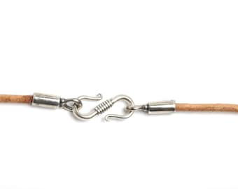 2mm thick leather cord necklace