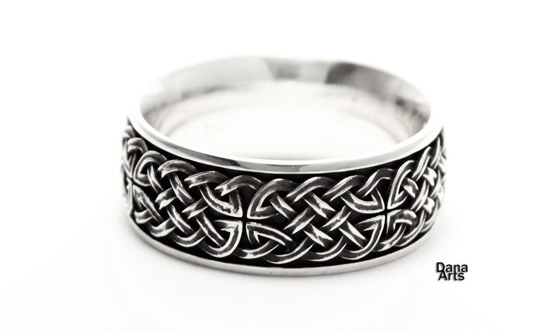 Celtic knot band Sterling Silver