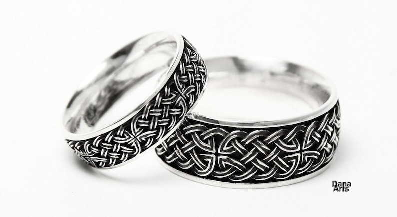 Celtic knot band Sterling Silver