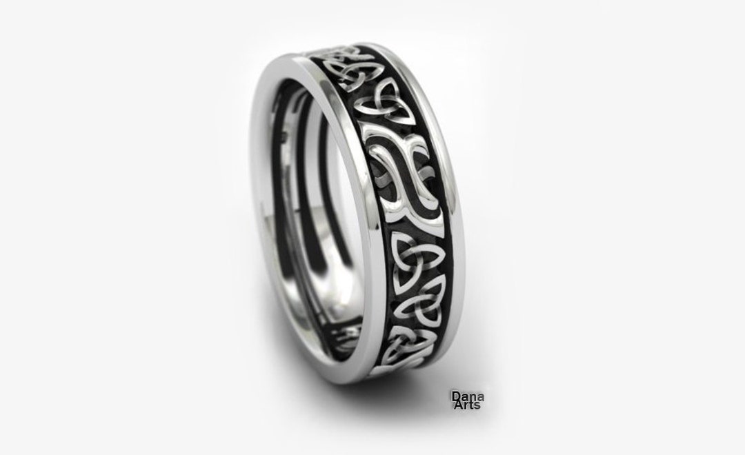 Trinity Knot Celtic Ring in Sterling Silver - Etsy