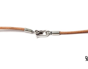 2mm thick leather cord necklace