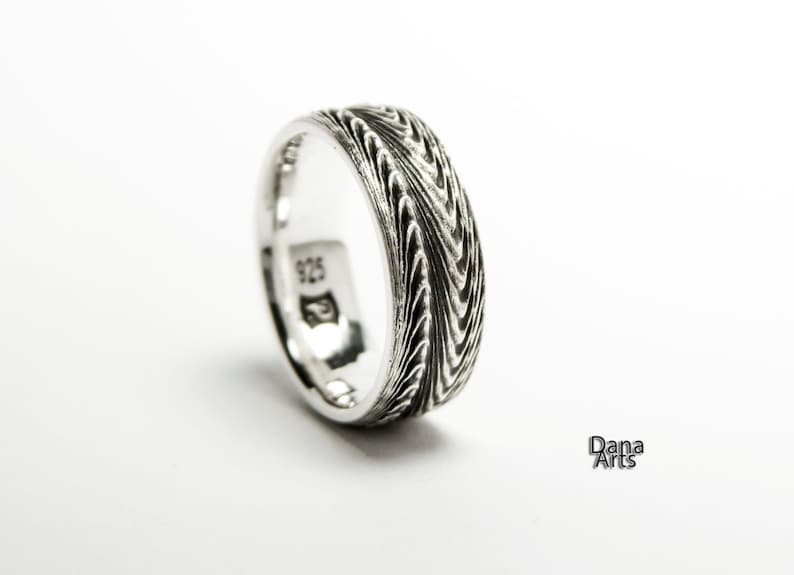 folds wave ring in sterling silver image 1