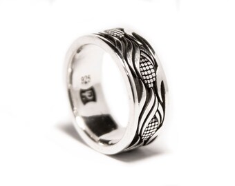 Wedding ring Corn ring made in Sterling Silver
