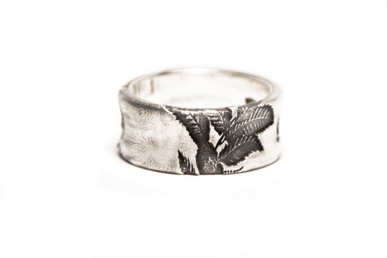 in Sterling Silver Impressions Band