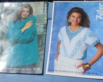 Paris Knitting Pattern Book Magazines Lot Tiber France Yarn Rare OOP