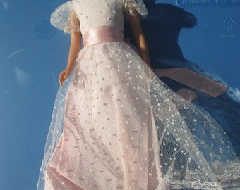 Vintage Barbie schipper junior bruidsmeisjesjurk #1934 1966 zeldzame originele Mattel