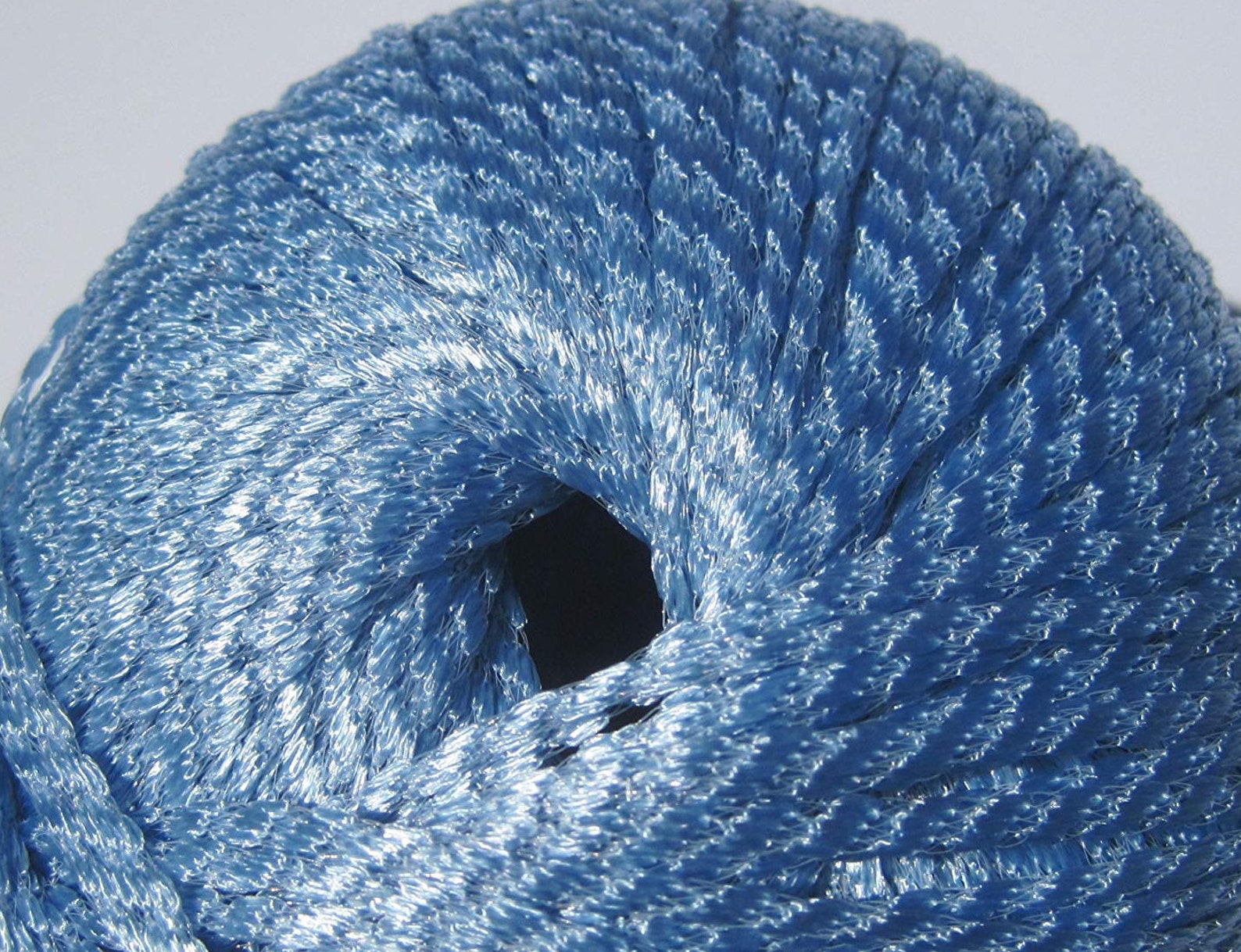 Katia Acuario Ribbon Yarn Shiny Texture Choose Color Periwinkle Black ...