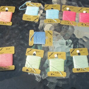 Silk Floss Thread Lot Glissen Gloss Embroidery Needlepoint Vintage Germany