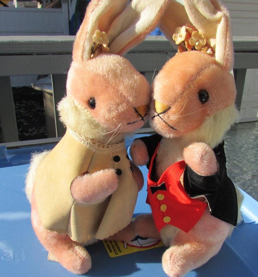 GUND社 ハッピーイースターラビット　1950年製 1950s Gund Bunny - Etsy