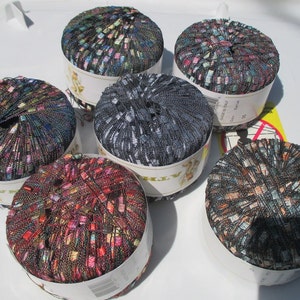 Athena Ladder Ribbon Yarn Euro Yarns Multi Color Lattice Necklaces Shawls
